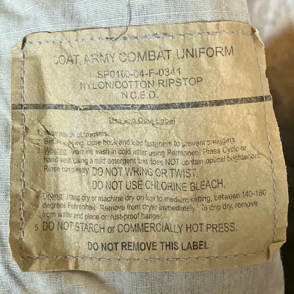 Military Army Combat Mens Coat Green Camouflage Uniform Digicam Large Regular - Picture 7 of 12